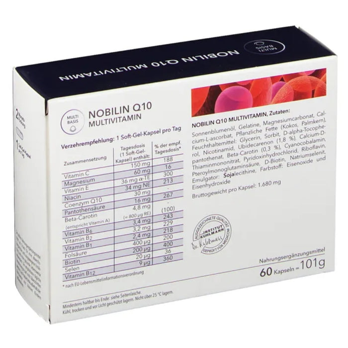 MEDICOM Nobilin Q10 Multivitamin Soft-Gel-Kapseln, 60 pcs. Capsules