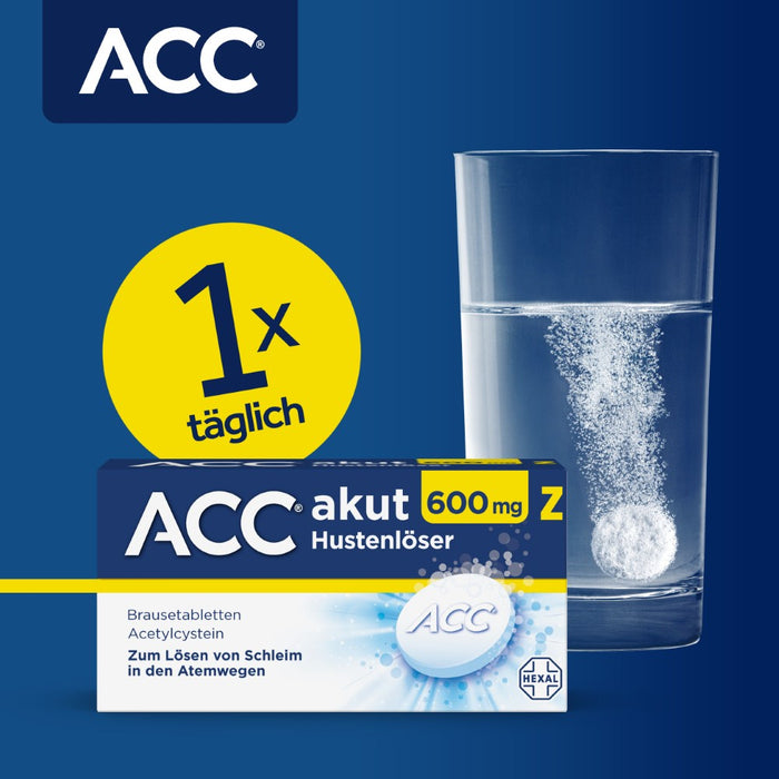 ACC akut 600 mg Z Hustenlöser Brausetabletten, 20 pc Tablettes