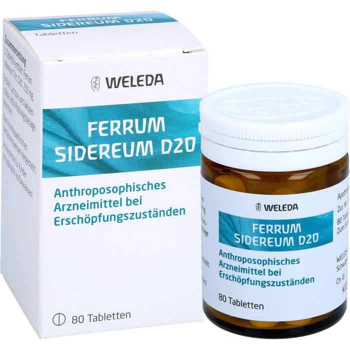 Ferrum sidereum D20 WELEDA Tabletten, 80 pc Tablettes