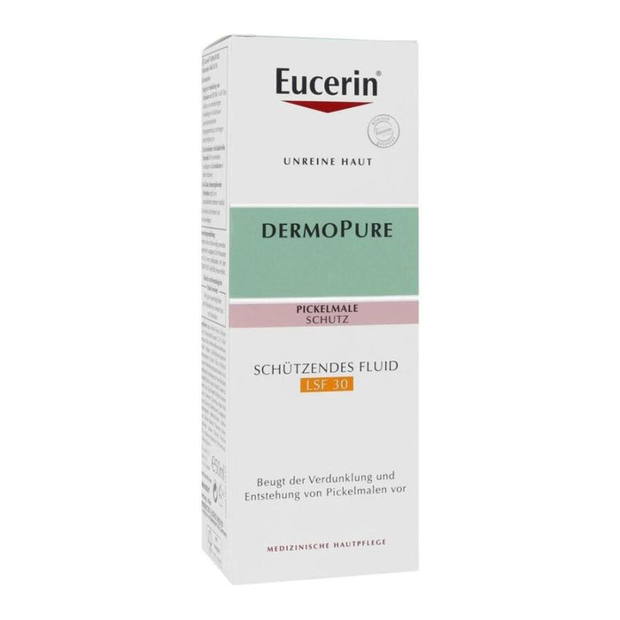 Eucerin Dermopure schützendes Fluid LSF 30 beugt der Verdunkelung von Pickelmalen und Unreinheiten vor, 50 ml Creme