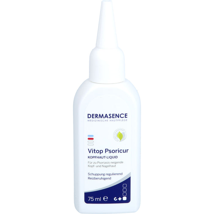DERMASENCE Vitop Psoricur Kopfhaut-Liquid für zu Psoriais neigende Kopf-und Nagelhaut, 75 ml Lösung