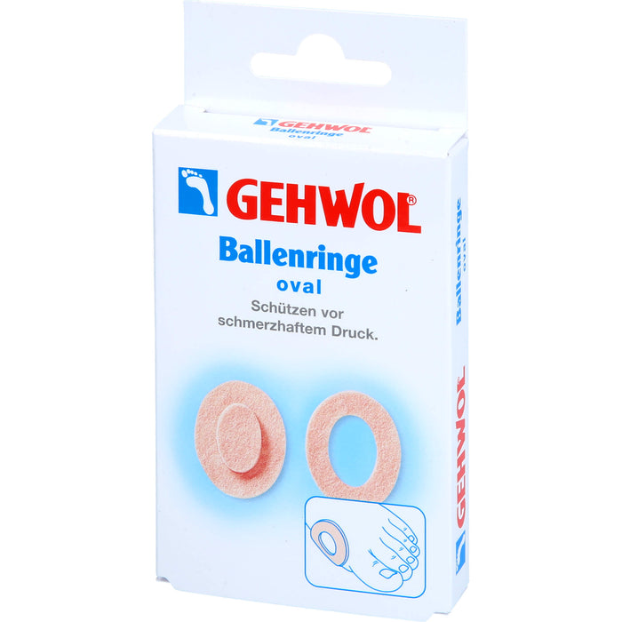 GEHWOL Ballenringe oval zum Schutz vor Druckschmerzen, 6 St. Pflaster
