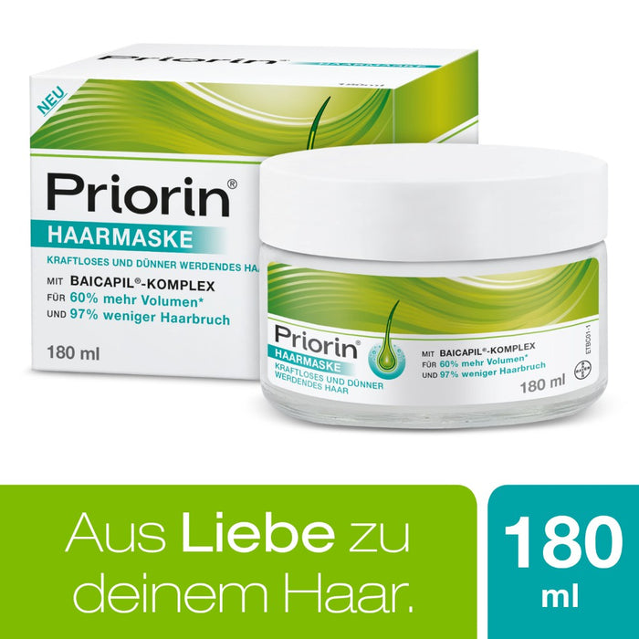 Priorin Haarmaske kraftloses und dünner werdendes Haar, 180 ml Masques