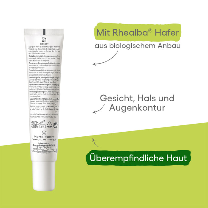 A-DERMA BIOLOGY Beruhigende Pflege, 40 ml Crème