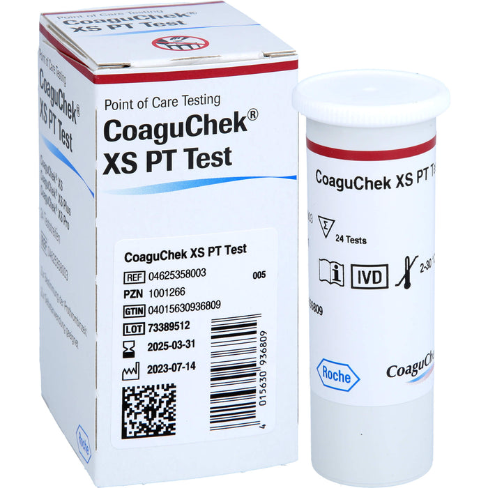 CoaguChek XS PT Teststreifen, 24 pcs. Test strips