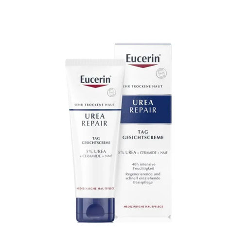 Eucerin Urea Repair Tag Gesichtscreme für sehr trockene Haut, 50 ml Creme