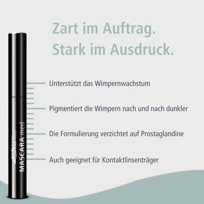 medipharma cosmetics Mascara med intensiv schwarz, 1 pc Plume