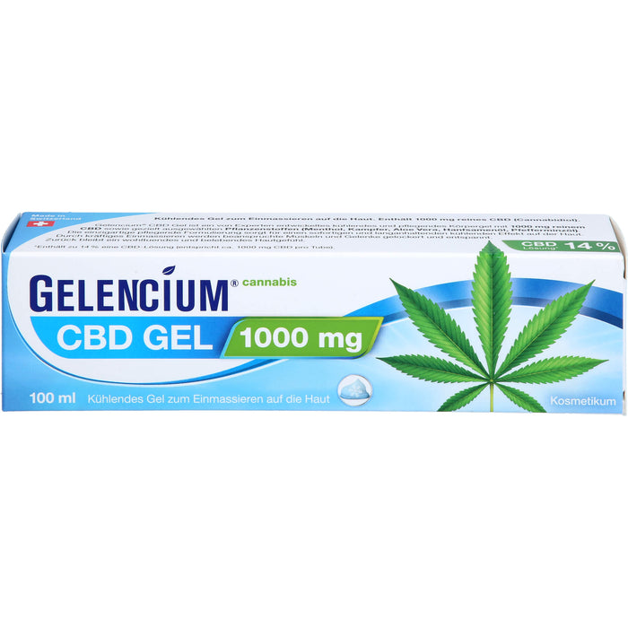 GELENCIUM Cannabis CBD Gel kühlend, 100 ml Gel