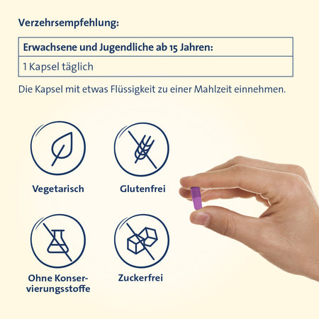Vitamin D3 K2 Hevert plus Calcium und Magnesium 1.000 I.E. mit 4-fach Osteo-Formel für gesunde Knochen und Muskeln, 60 St. Kapseln