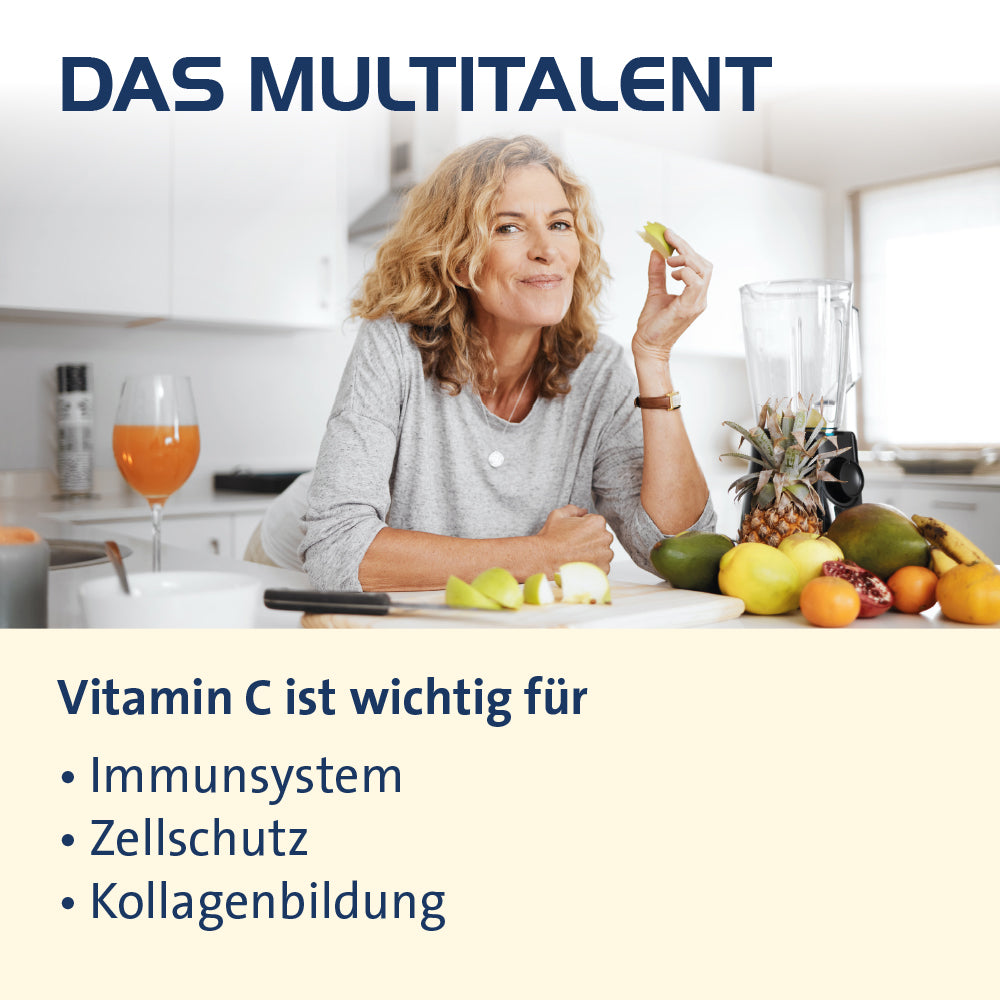 Vitamin C Hevert 500 mg gepuffert als magenfreundliches Multi-Talent für die Gesundheit, 60 St. Kapseln