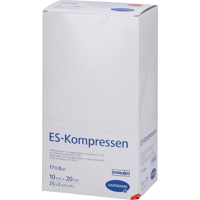 HARTMANN ES-Kompressen steril 10 cm x 20 cm, 50 pc Compresses