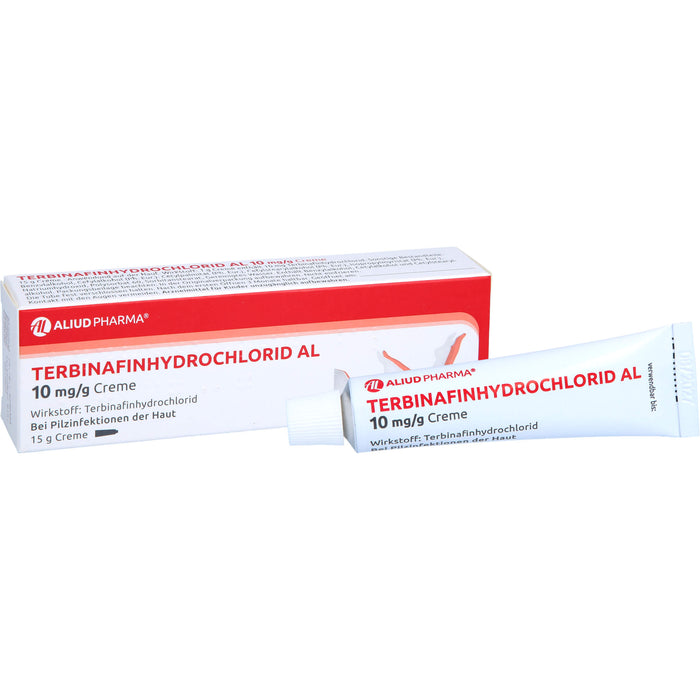 Terbinafinhydrochlorid AL 10 mg/g Creme zur Behandlung von Pilzen und Hefen auf der Haut, 15 g Crème