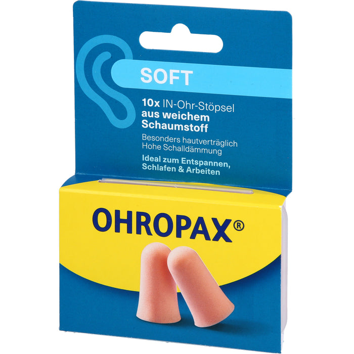 OHROPAX Soft Schaumstoff In-Ohr Stöpsel, 10 St. Ohrstöpsel