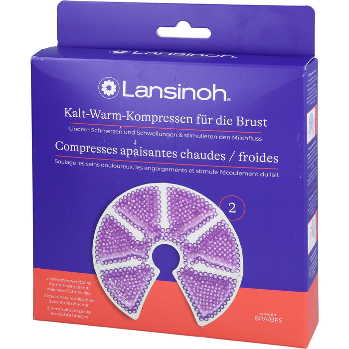 Lansinoh Kalt-Warm-Kompressen für die Brust, 2 pc Compresses