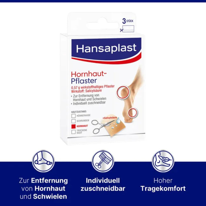 Hansaplast Hornhaut-Pflaster, 3 pcs. Patch