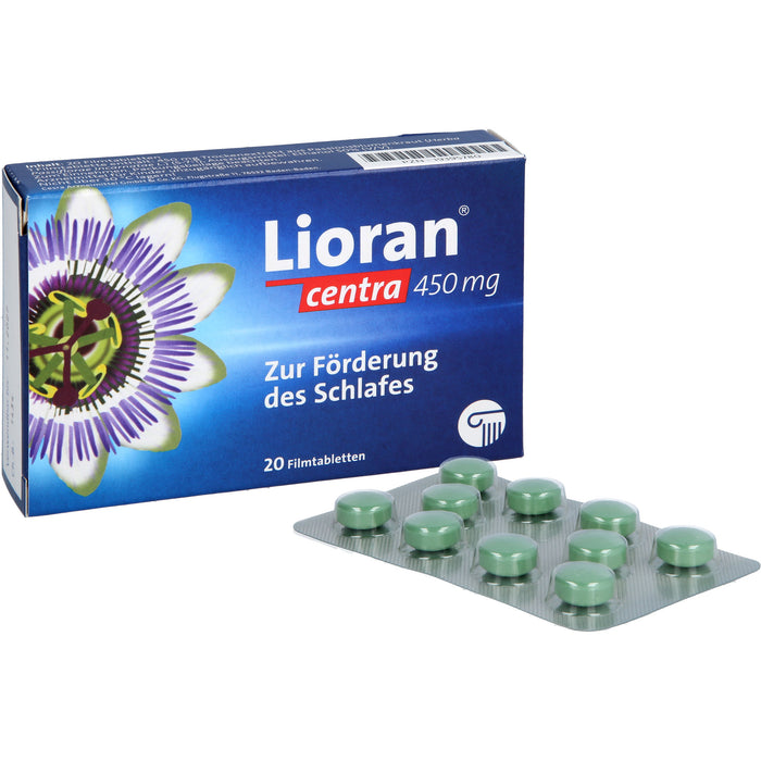 Lioran centra 450 mg Filmtabletten zur Förderung des Schlafes, 20 St. Tabletten