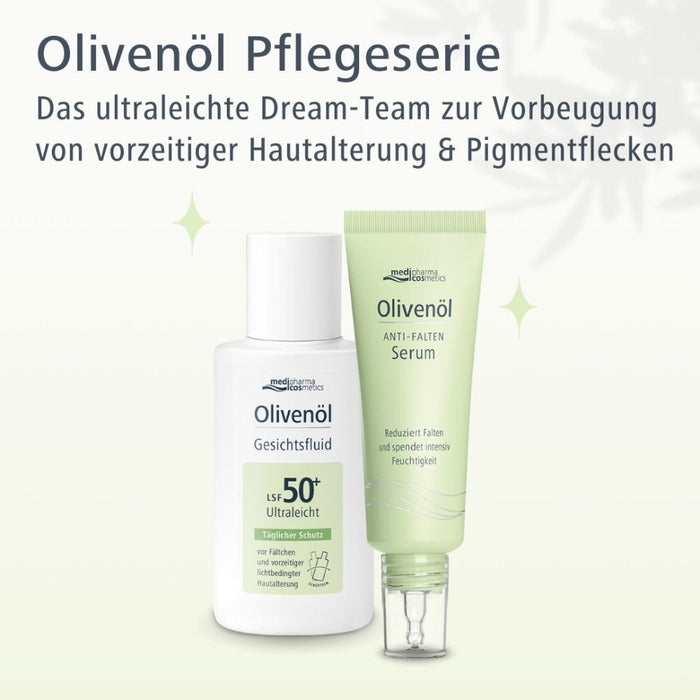Medipharma Cosmetics Olivenöl Anti-Falten Serum reduziert Falten und spendet intensiv Feuchtigkeit, 30 ml Solution