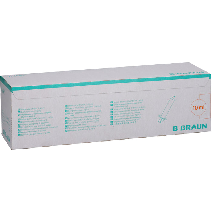 B. Braun Injekt Luer Solo 10 ml zweiteilige Einmalspritze mit Luer-Ansatz, 100 pc Paquet
