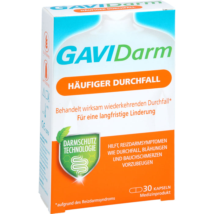 GAVIDarm Häufiger Durchfall Kapseln bei wiederkehrenden Darmbeschwerden, 30 pc Capsules