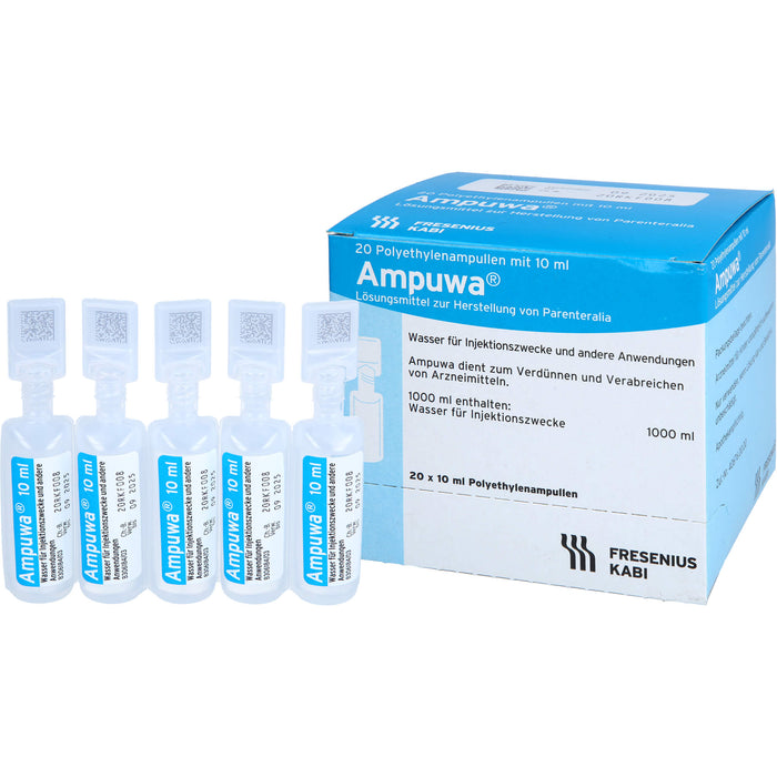 Ampuwa , Lösungsmittel zur Herstellung von Parenteralia Polyethylenampullen, 10 ml, 200 ml Solution