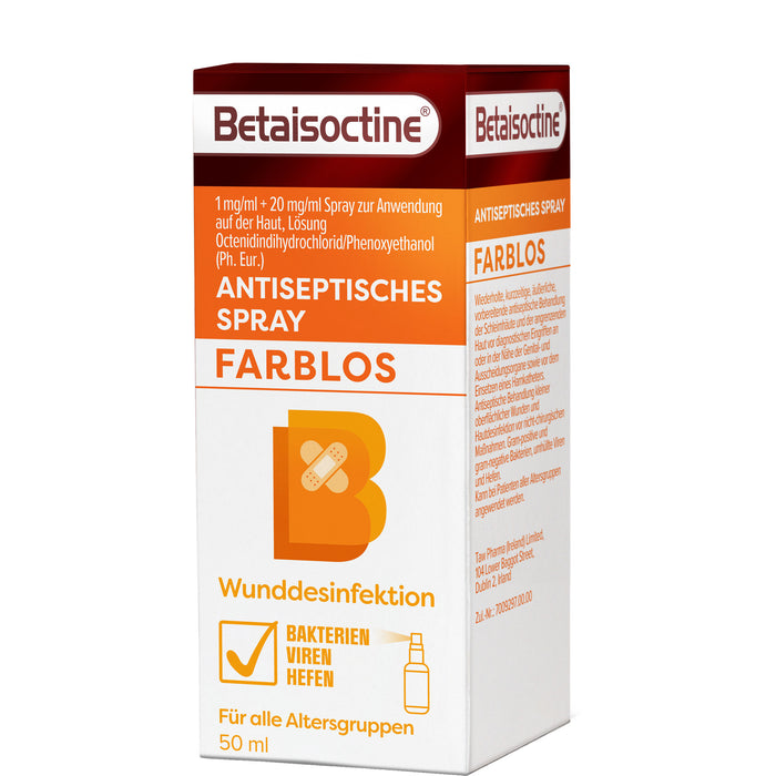 Betaisoctine Antiseptisches Spray farblos, 50 ml Spray
