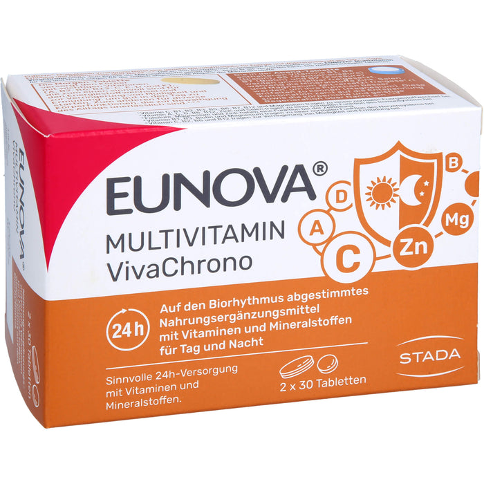 EUNOVA Multivitamin VivaChrono Tabletten für Tag und Nacht, 60 pcs. Tablets