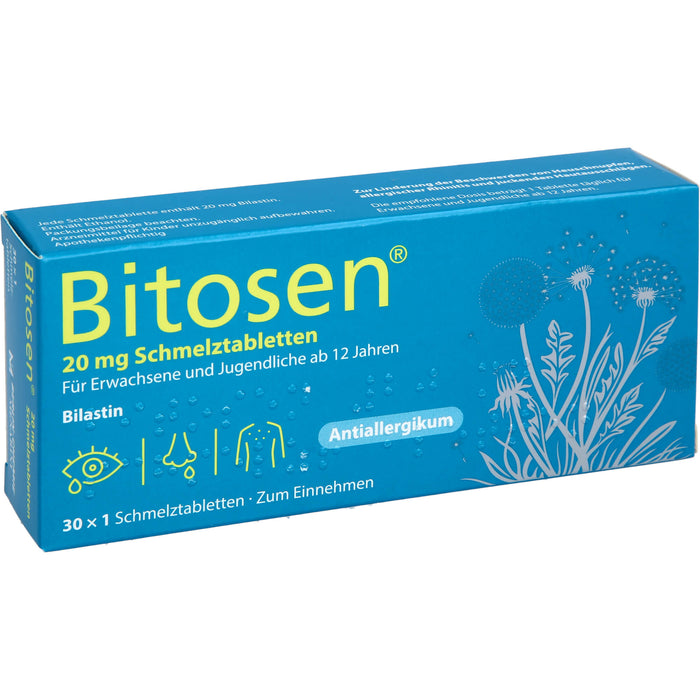 Bitosen 20 mg Schmelztabletten bei Allergien, 30 St. Tabletten