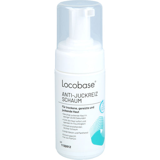 Locobase Anti-Juckreiz beruhigender Pflegeschaum bei Juckreiz & trockener Haut, 100 ml Lösung
