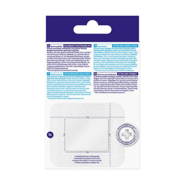 Hansaplast Wundverband Steril Sensitive 6x7cm, 5 pcs. Patch