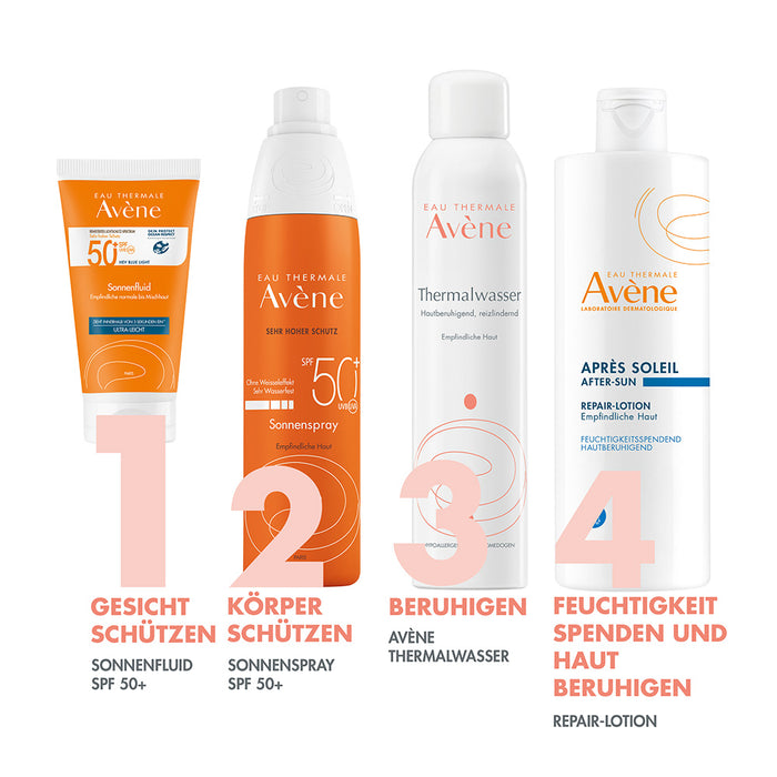 Avène Sonnenfluid SPF 50+ ultra leicht für empfindliche Haut, 50 ml Creme