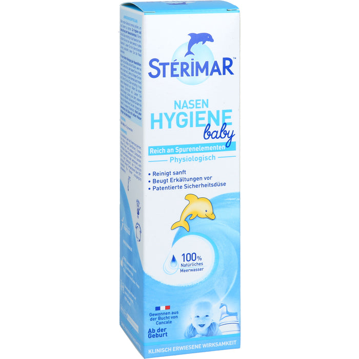 STERIMAR Nasenhygiene Baby 2 in 1 Nasenspray und Spülung zum Befeuchten der Nasenschleimhaut, 100 ml Lösung