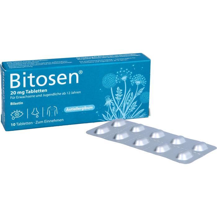 Bitosen 20 mg Tabletten bei Allergien, 10 St. Tabletten