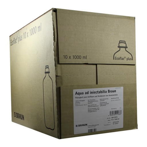 B. Braun Ecoflac plus Aqua ad iniectabilia Lösungsmittel zur Herstellung von Parenteralia, 10000 ml Lösung