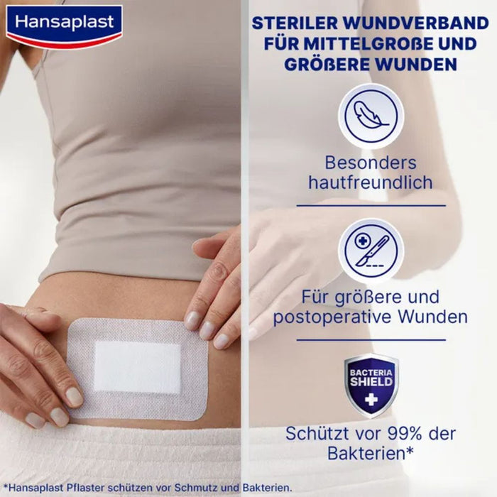 Hansaplast Wundverband Steril Sensitive 8x10cm, 5 pcs. Patch