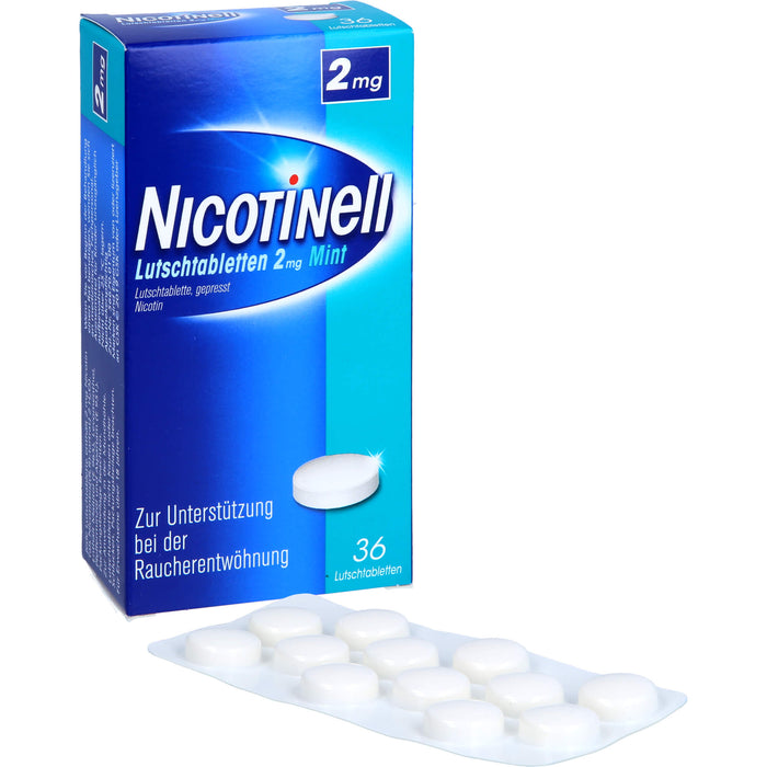 Nicotinell Lutschtabletten 2 mg Mint zur Raucherentwöhnung, 36 pc Tablettes