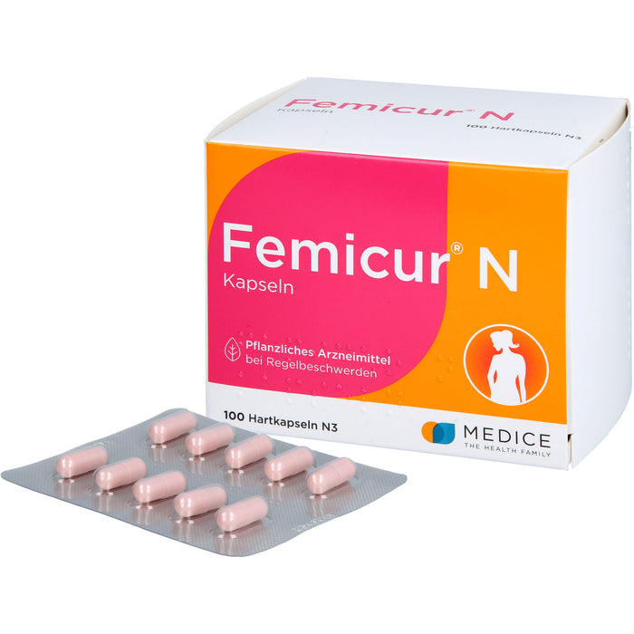 Femicur N Kapseln bei Regelbeschwerden, 100 pc Capsules