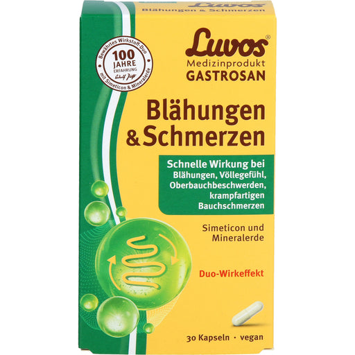 Luvos Gastrosan Kapseln bei Blähungen & Schmerzen, 30 St. Kapseln