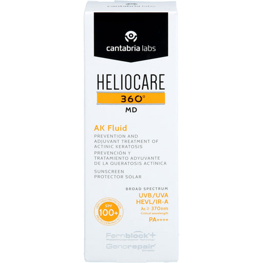 HELIOCARE 360 AK Fluid SPF 100+ präventive und ergänzende Behandlung bei Aktinischen Keratosen, 50 ml Gel