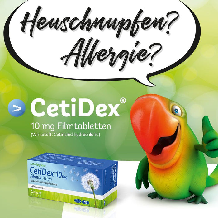 CetiDex 10 mg Tabletten bei Allergien, 20 pcs. Tablets