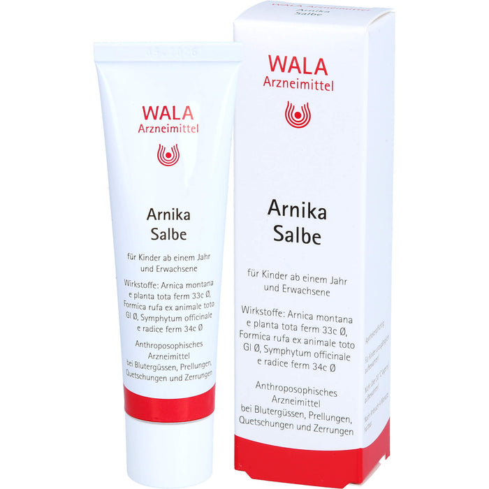 WALA Arnika Salbe bei Blutergüssen, Prellungen, Quetschungen und Prellungen, 30 g Onguent