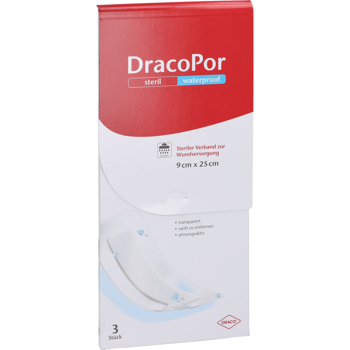 Dracopor Waterproof steriler Wundverband 9 cm x 25 cm, 1 pcs. Bandage pulp