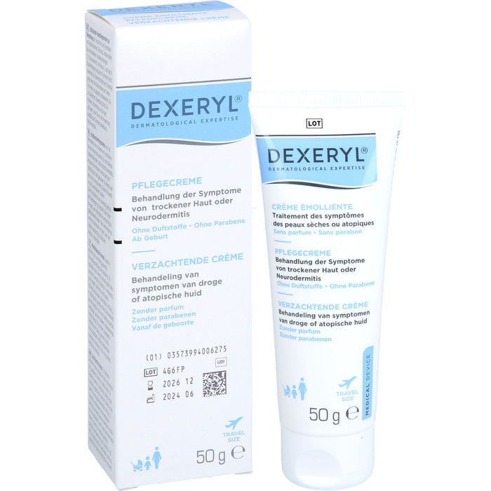 DEXERYL Pflegecreme bei trockener Haut und Neurodermitis, 50 g Crème