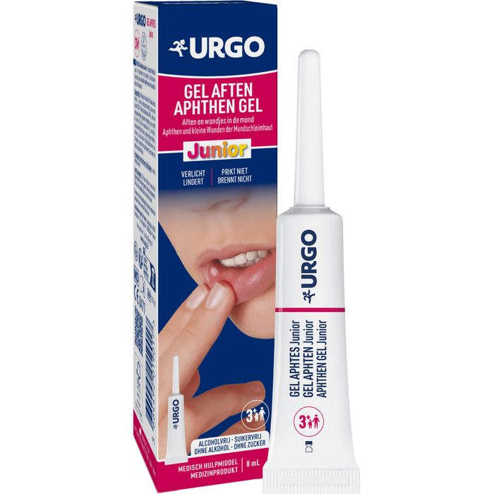 URGO Aphthen Junior Gel zur Behandlung von Wunden im Mund, 8 ml Gel