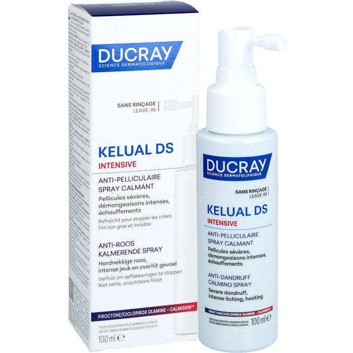 DUCRAY Kelual DS Intensive Anti-Schuppen beruhigendes Spray, 100 ml Spray