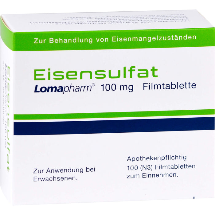 Eisensulfat Lomapharm  100 mg, 100 St. Tabletten