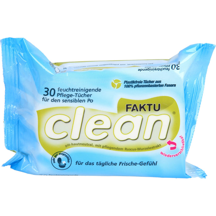 FAKTUclean feuchtreinigende Pflege-Tücher für den sensiblen Po, 30 pcs. Cloths
