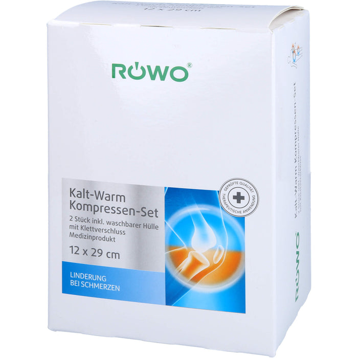 ROEWO Kalt-/Warm-Kompresse(2Stück)m. Klettbandage, 1 pc Compresses