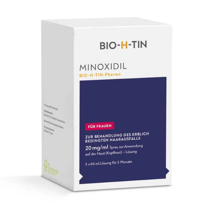 Minoxidil BIO-H-TIN Pharma 20 mg/ml für Frauen, 180 ml Lösung