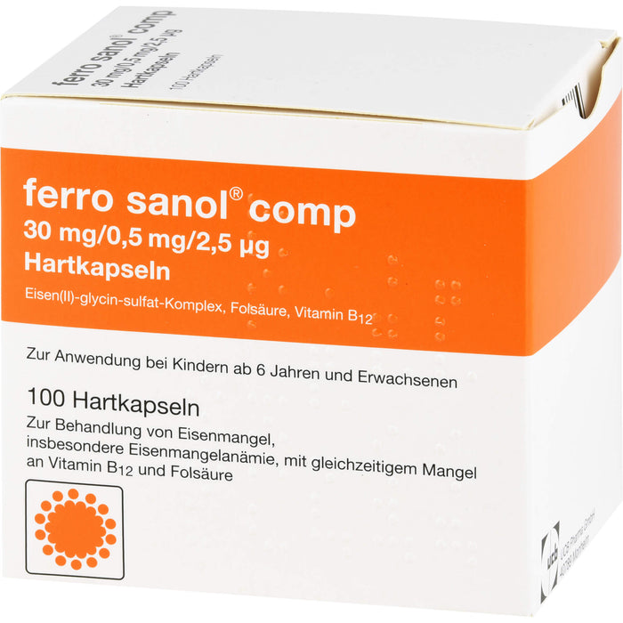 ferro sanol  comp 30mg/0,5mg/2,5µg Hartkapseln, 100 pc Capsules