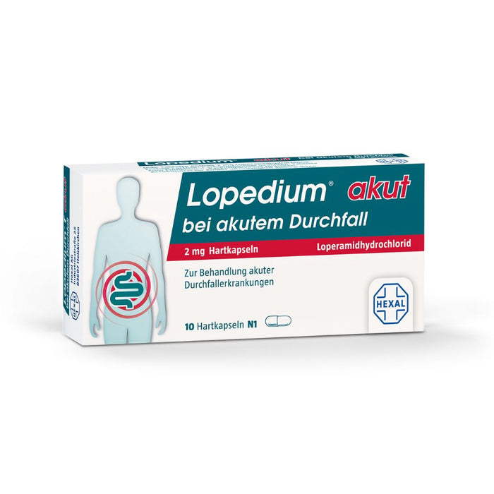 Lopedium akut bei akutem Durchfall, 10 pc Capsules